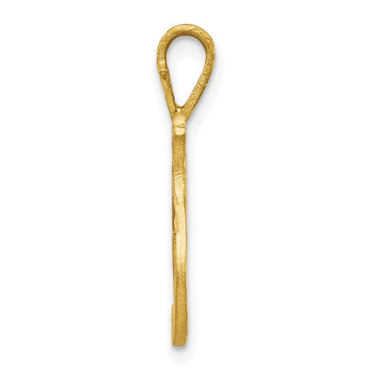 10kt Yellow Gold Initial I Pendant