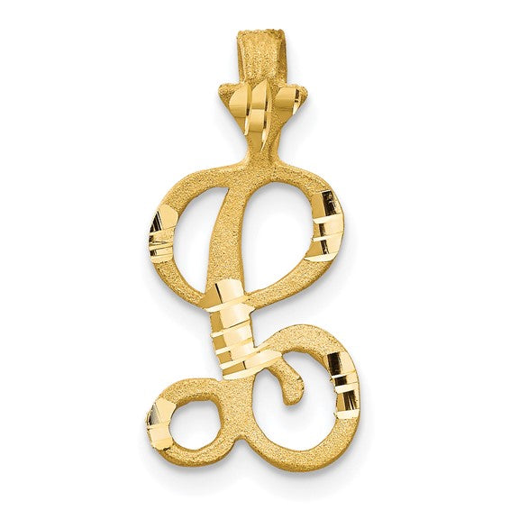 10kt Yellow Gold Initial L Pendant