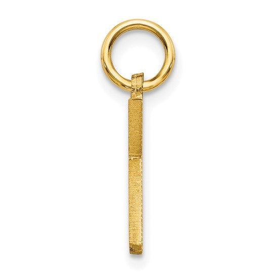 10kt Yellow Gold Initial K Charm