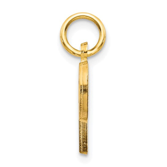 10kt Yellow Gold Initial P Charm