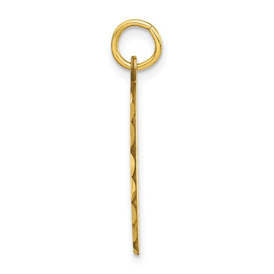 10kt Yellow Gold Hockey Mask Charm