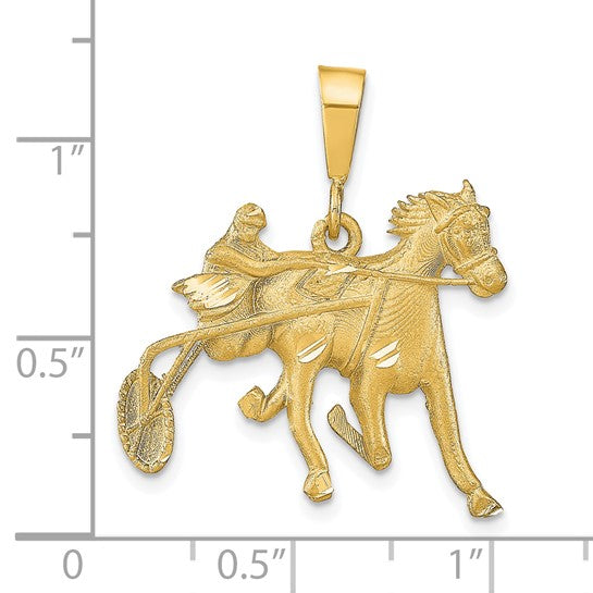 10KT Yellow Gold Horse Racing Charm