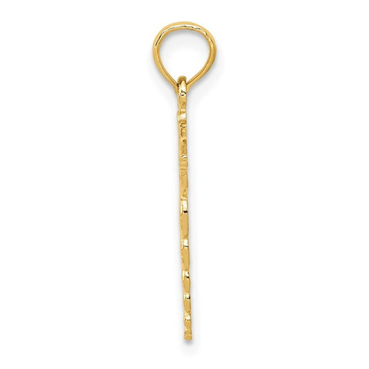 10kt Yellow Gold Caduceus Pendant