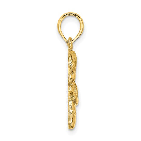 10kt Yellow Gold Praying Boy Charm