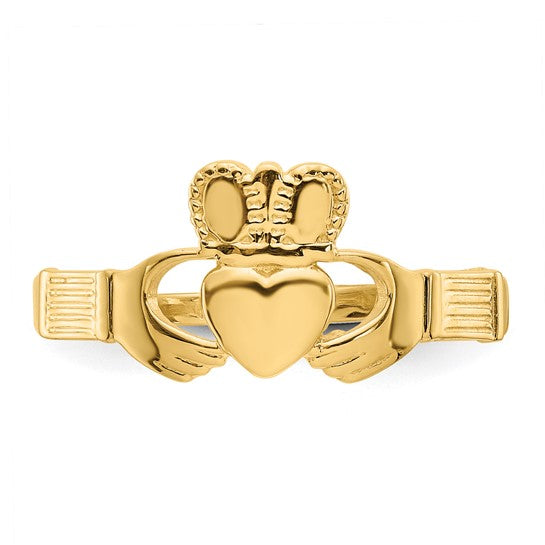 10kt Yellow Gold Ladies Claddagh Ring