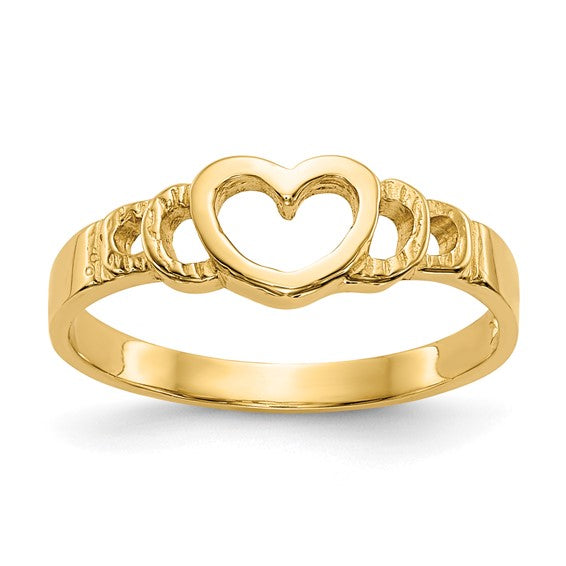 10kt Yellow Gold Heart Child's Ring