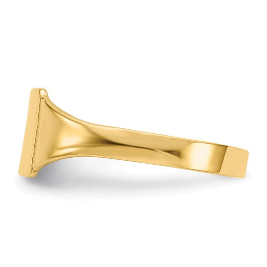 10kt Yellow Gold Polished Square Child's Signet Ring