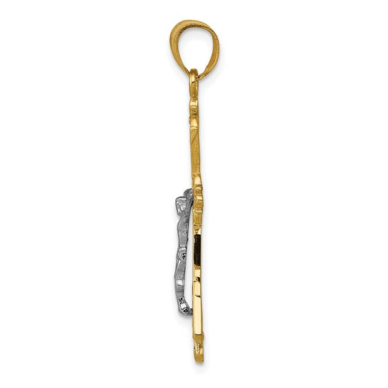 10KT Two-tone Pendant
