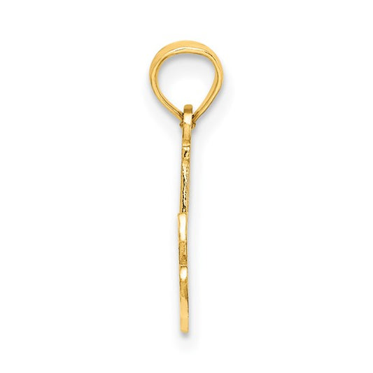 10KT Yellow Gold #1 NANA Script Charm
