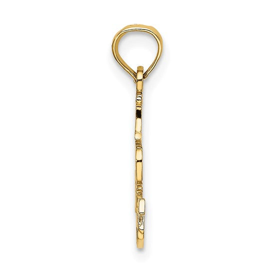 10KT Yellow Gold I DO NAILS Charm
