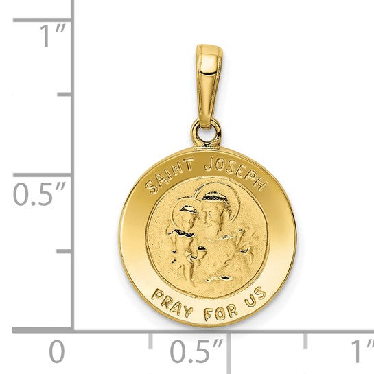10kt Yellow Gold Saint Joseph Medal Charm