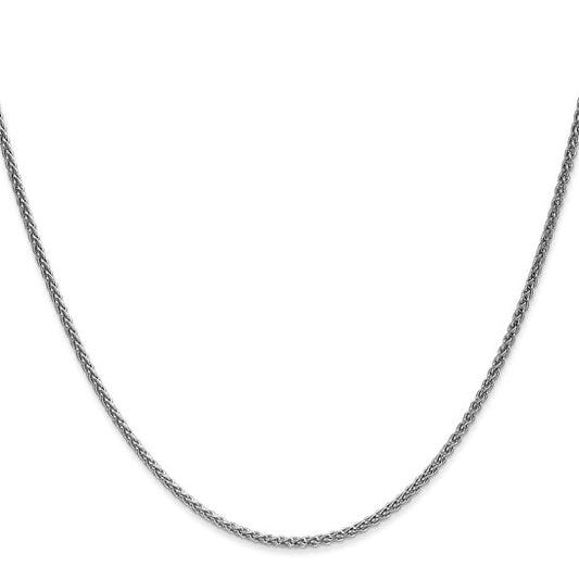 14KT White Gold 1.65mm Spiga Chain