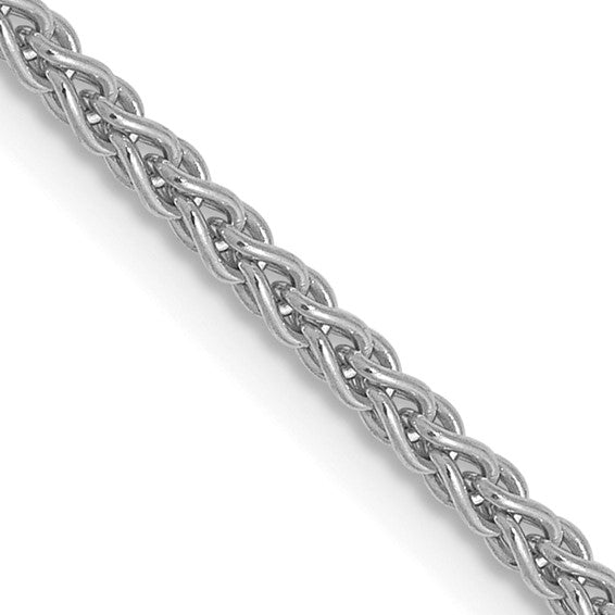 14kt White Gold 1.65mm Spiga Chain