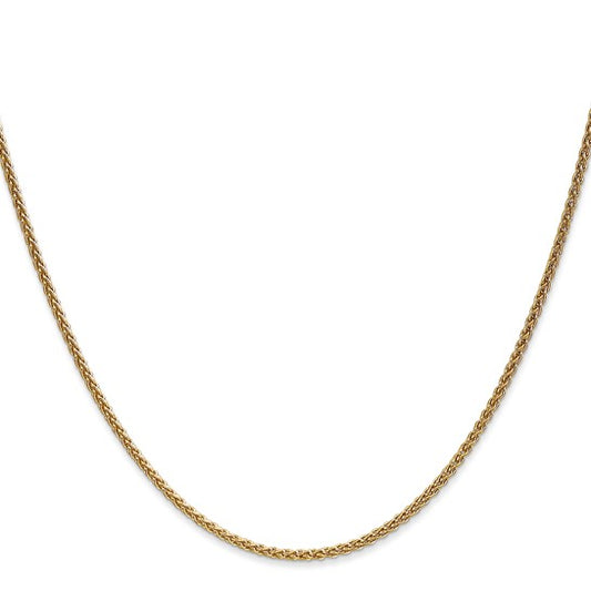 14KT Yellow Gold 1.65mm Spiga Chain