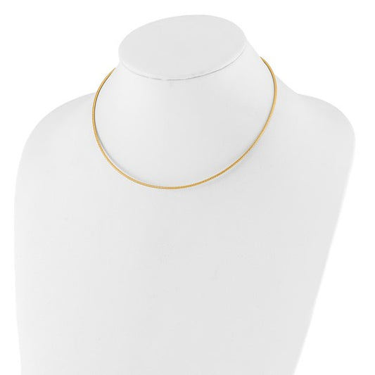 14KT Yellow Gold 1.5mm D/C Neckwire Necklace