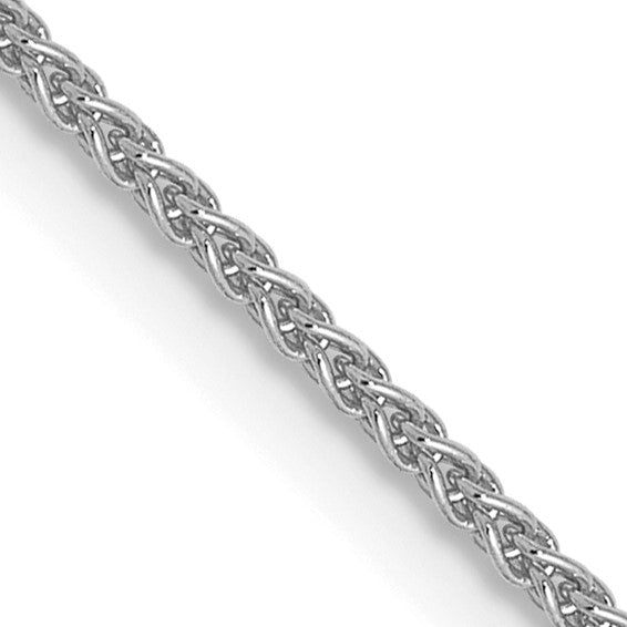 14KT White Gold 1.0mm Spiga Chain