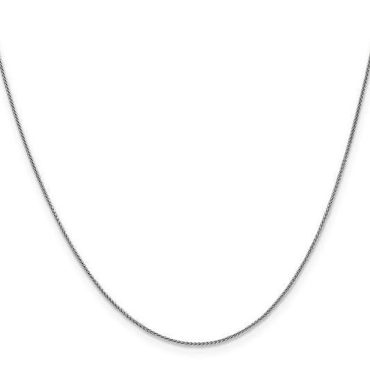 14KT White Gold .8mm Spiga Chain