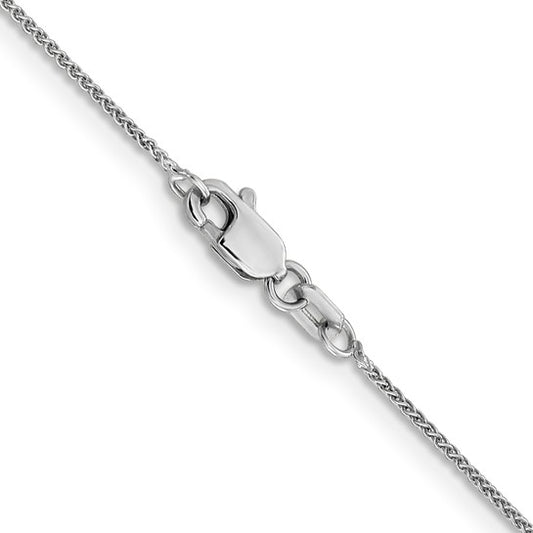 14kt White Gold .8mm Spig