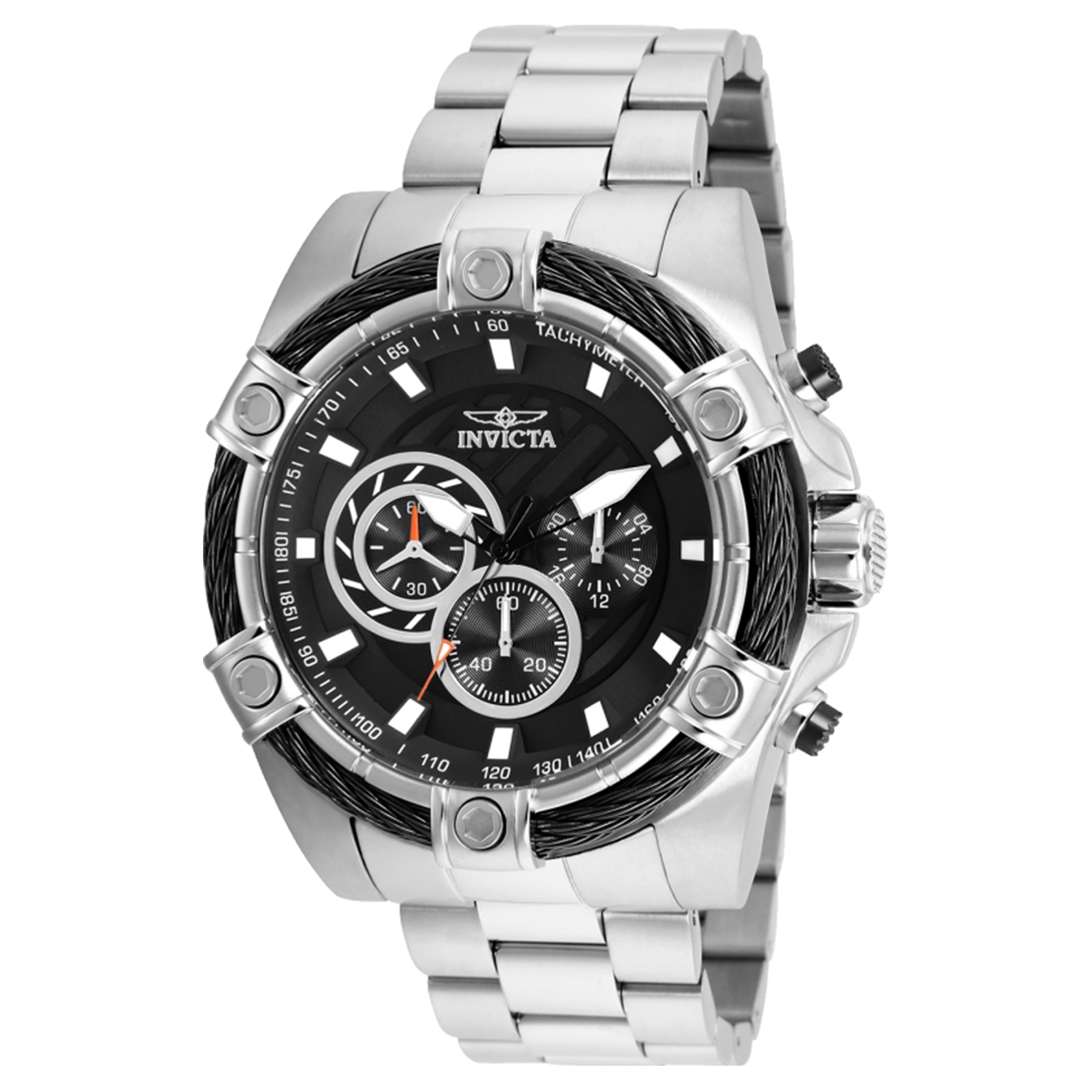 Invicta Men's 25512 Bolt Quartz Chronograph Black Dial Watch