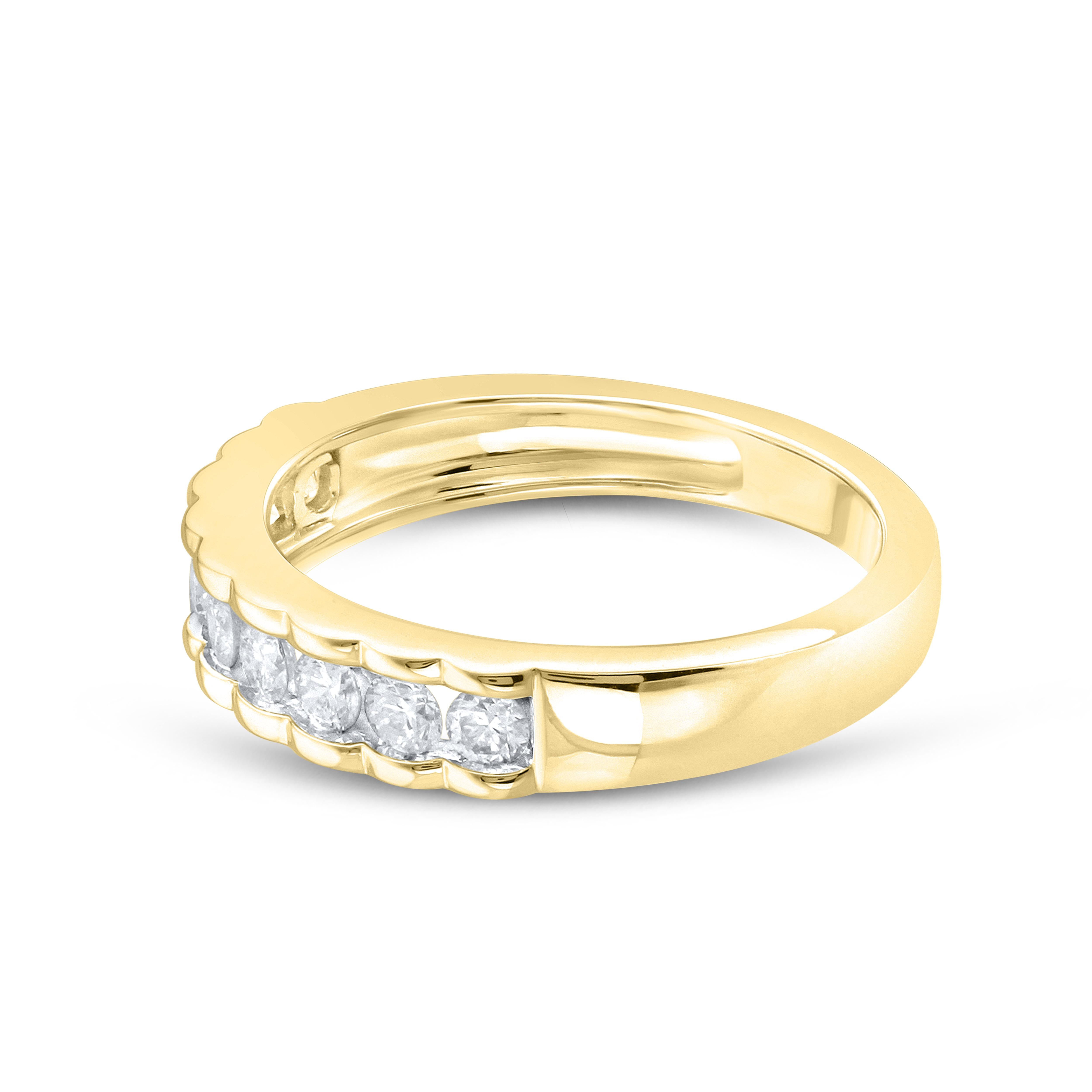 14kt yellow gold 0.52 CTW LADIES Diamond Band