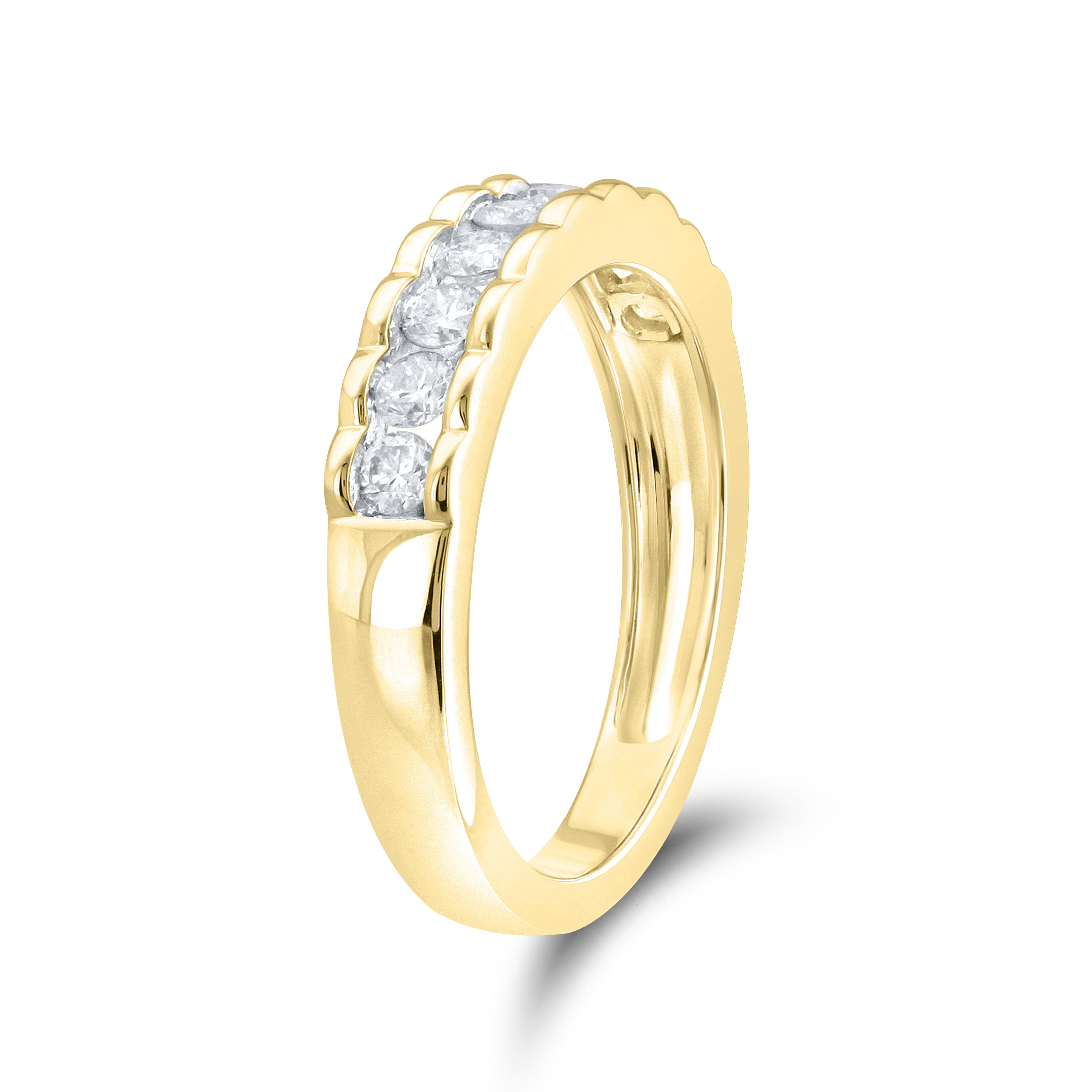 14kt yellow gold 0.52 CTW LADIES Diamond Band
