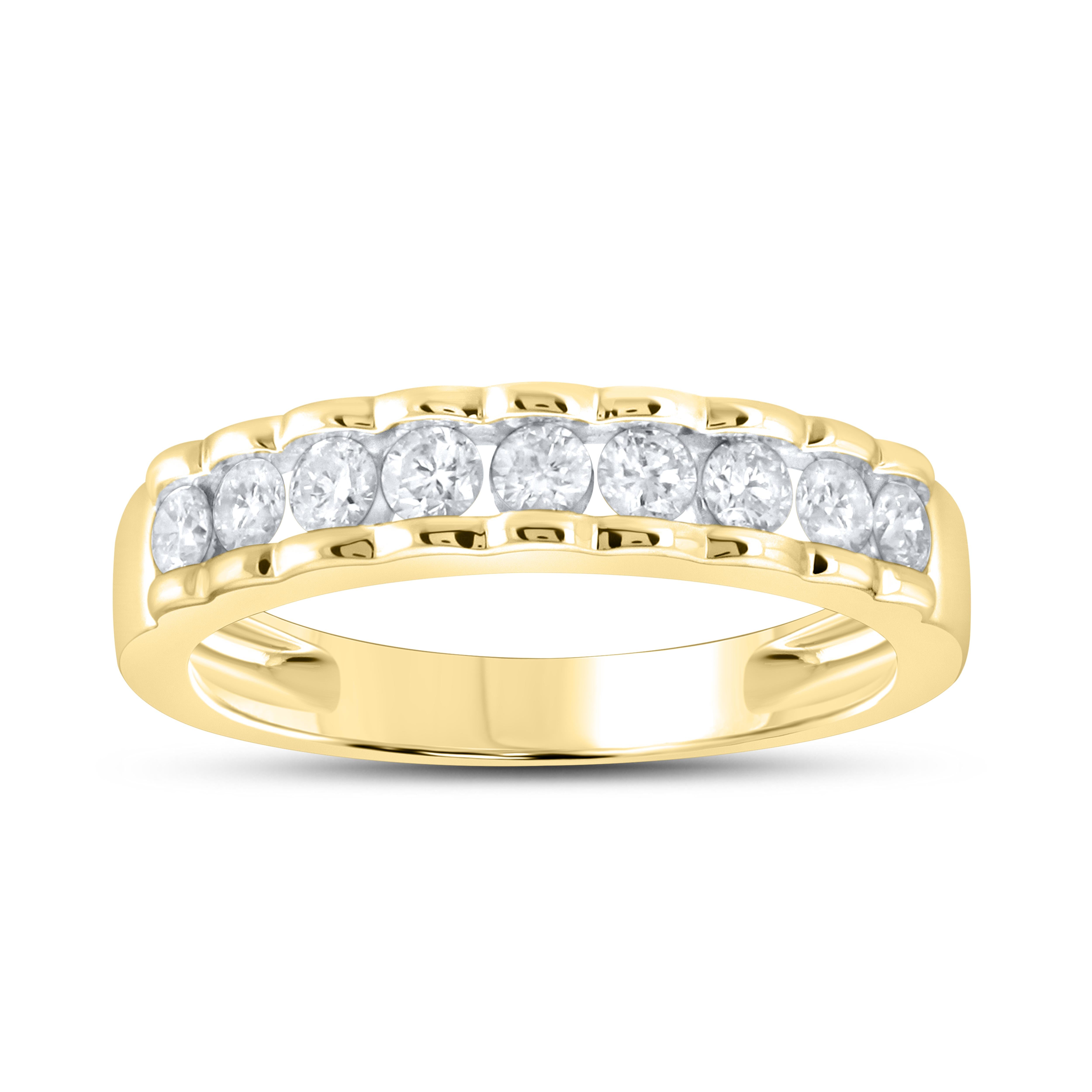 14kt yellow gold 0.52 CTW LADIES Diamond Band