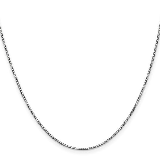 14kt White Gold 1mm Box Chain