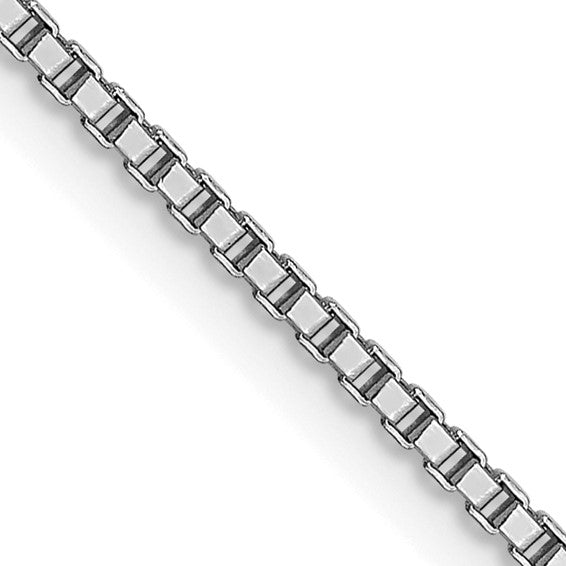 14kt White Gold 1mm Box Chain