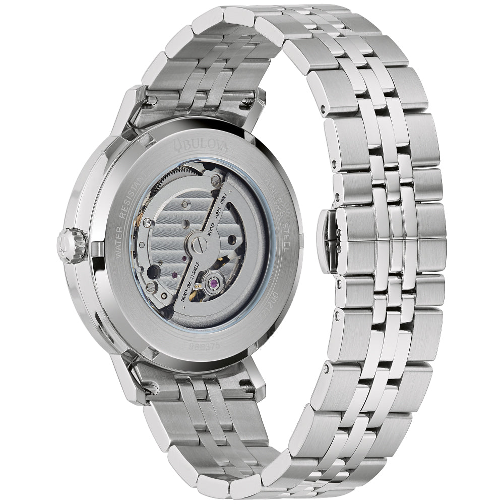 Bulova 96B375 Aerojet Automatic Watch – Men’s Brown Dial, Stainless Steel