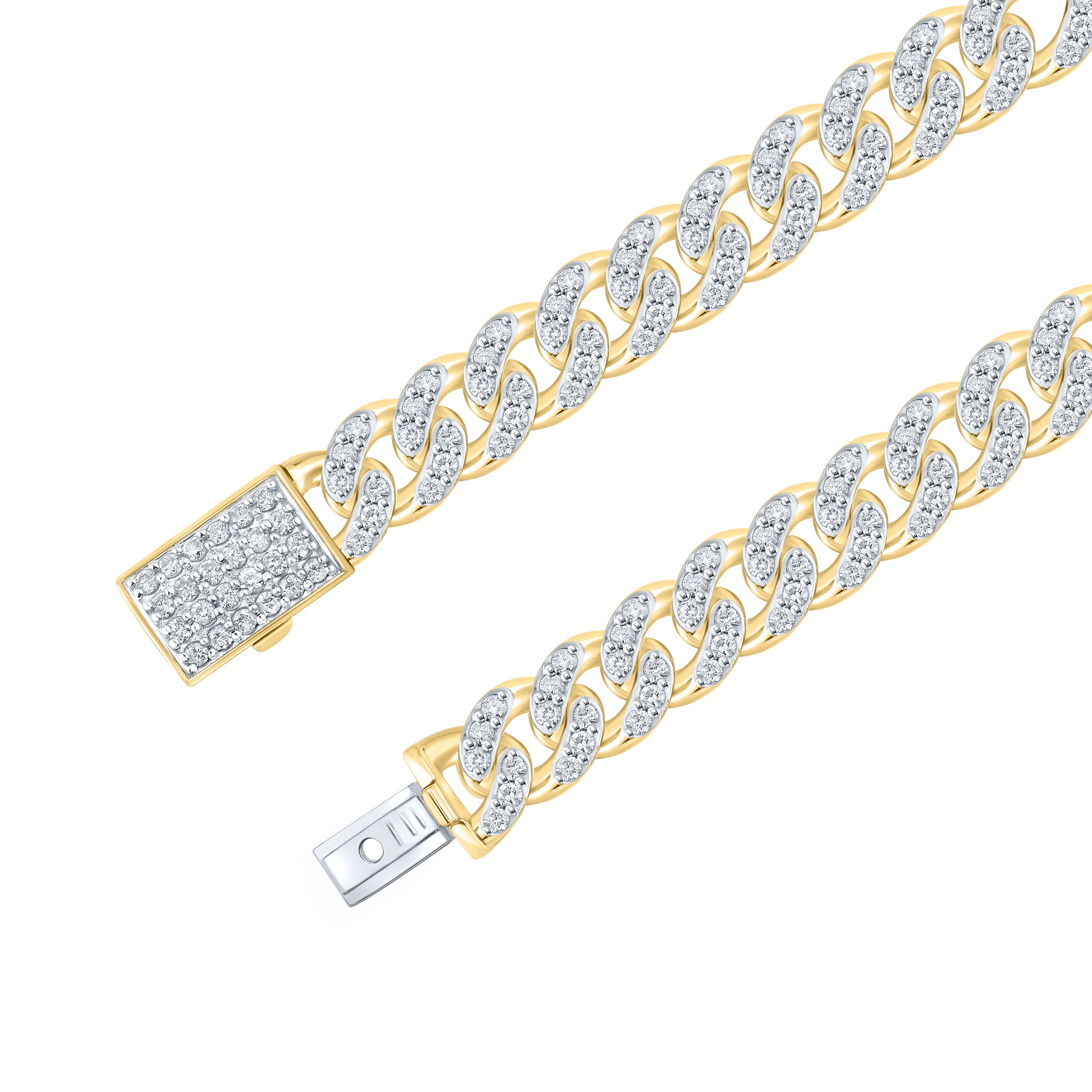 10kt Yellow gold 4.31 CTW Natural Diamond Bracelet