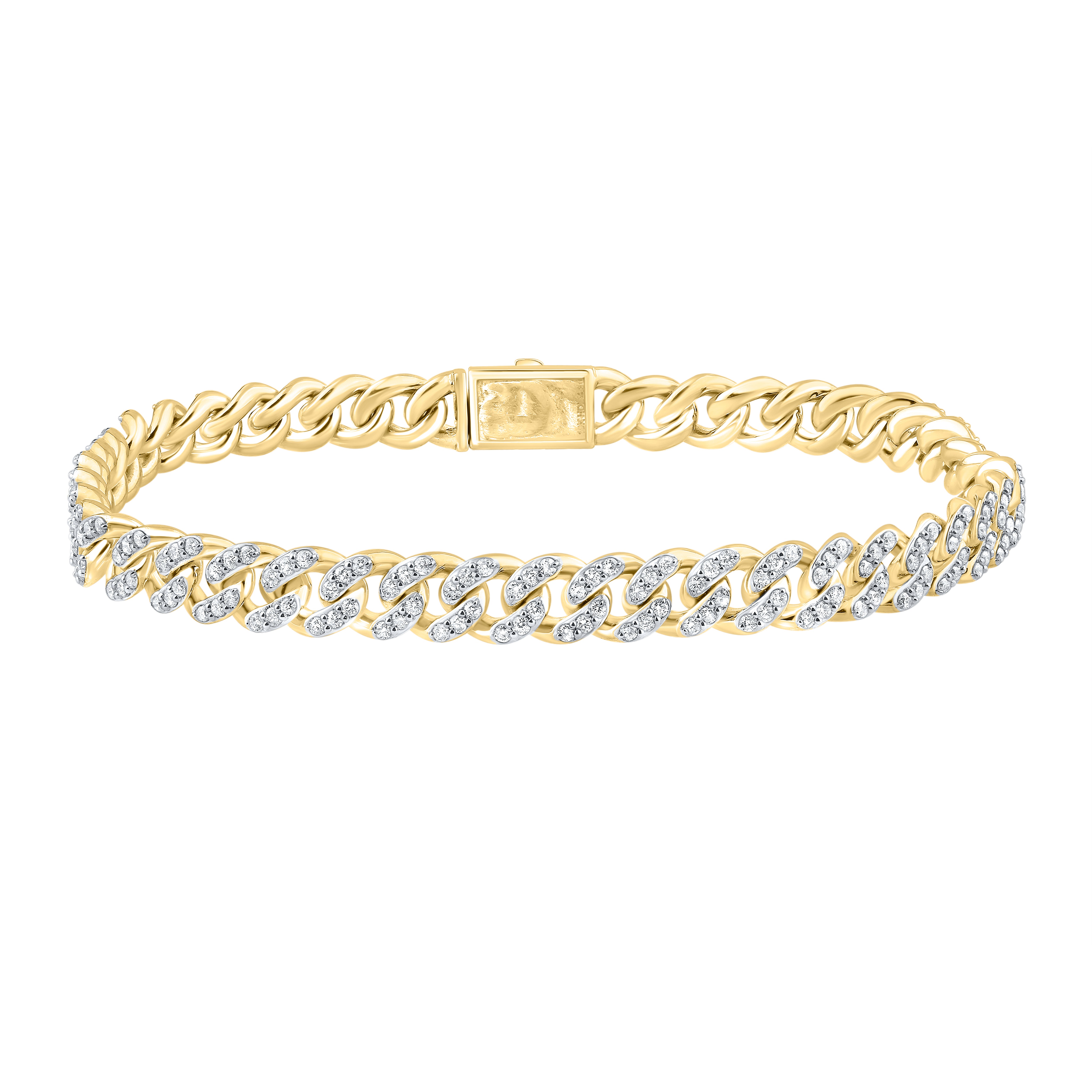 10kt Yellow gold 4.31 CTW Natural Diamond Bracelet