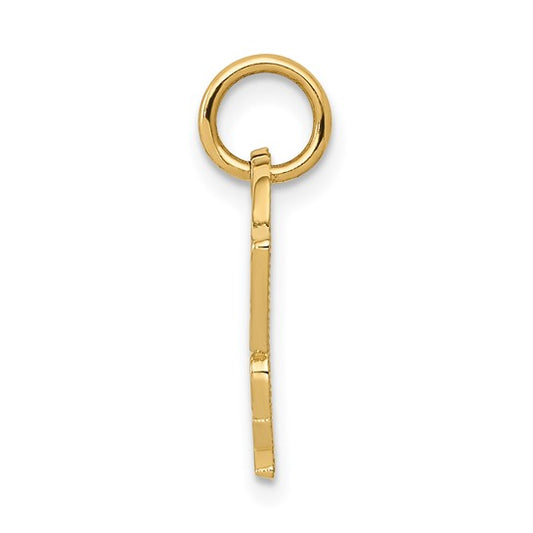14KT Yellow Gold Racing Flags SPEED FREAK Charm