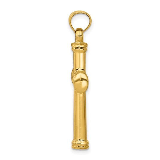 14kt Yellow Gold Hollow Cross Pendant