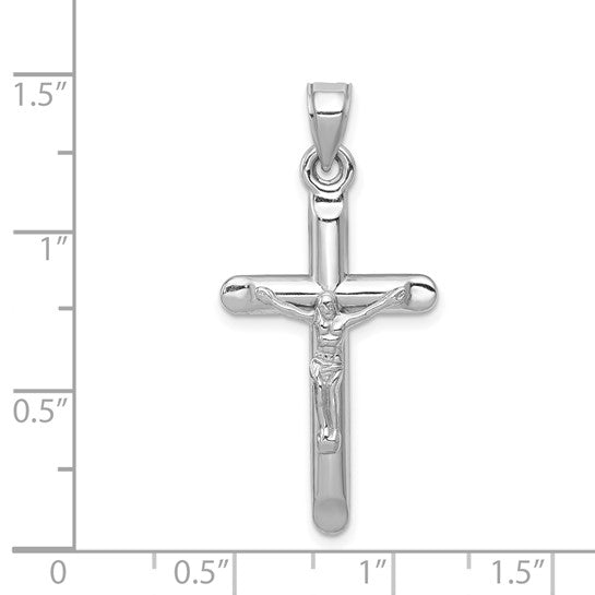 14kt White Gold Crucifix Pendant
