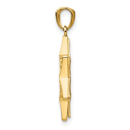14kt Two-tone Star of David Pendant