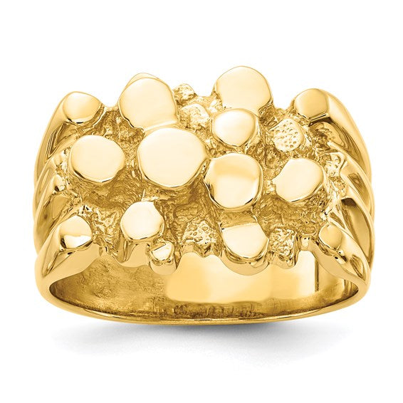 10kt Yellow Gold Men's Nugget Ring