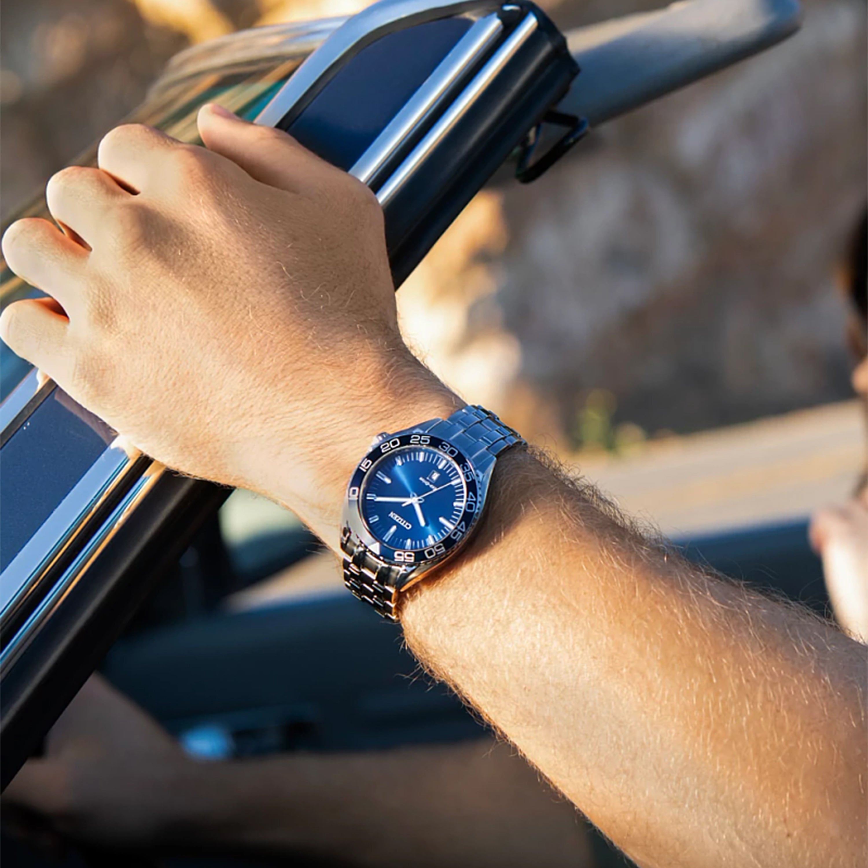 Men’s Citizen Eco-Drive® Sport Luxury Watch with Blue Dial (Model: AW1770-53L)