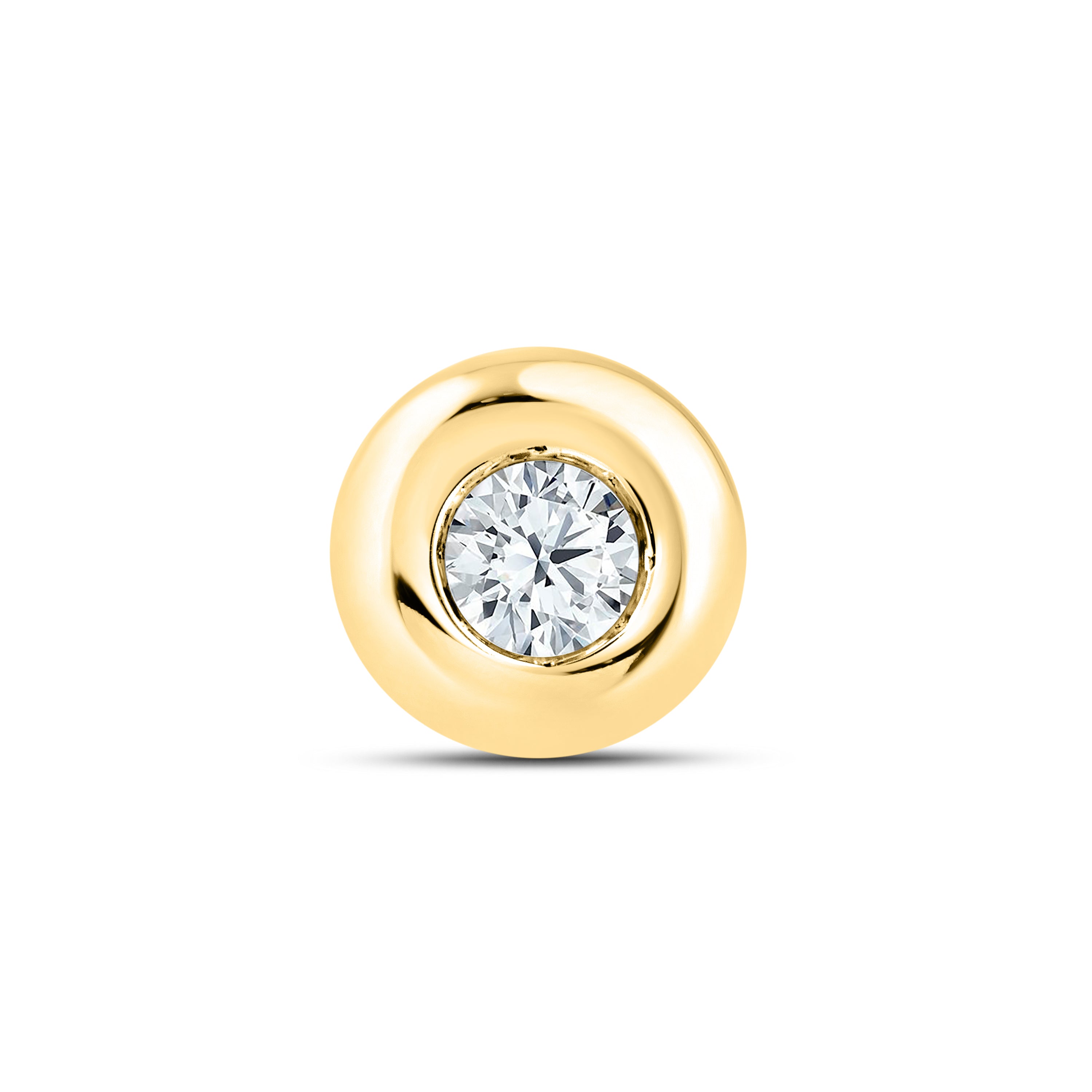 14kt Yellow Gold 0.14 CTW LAB DIAMOND Solitaire Earrings