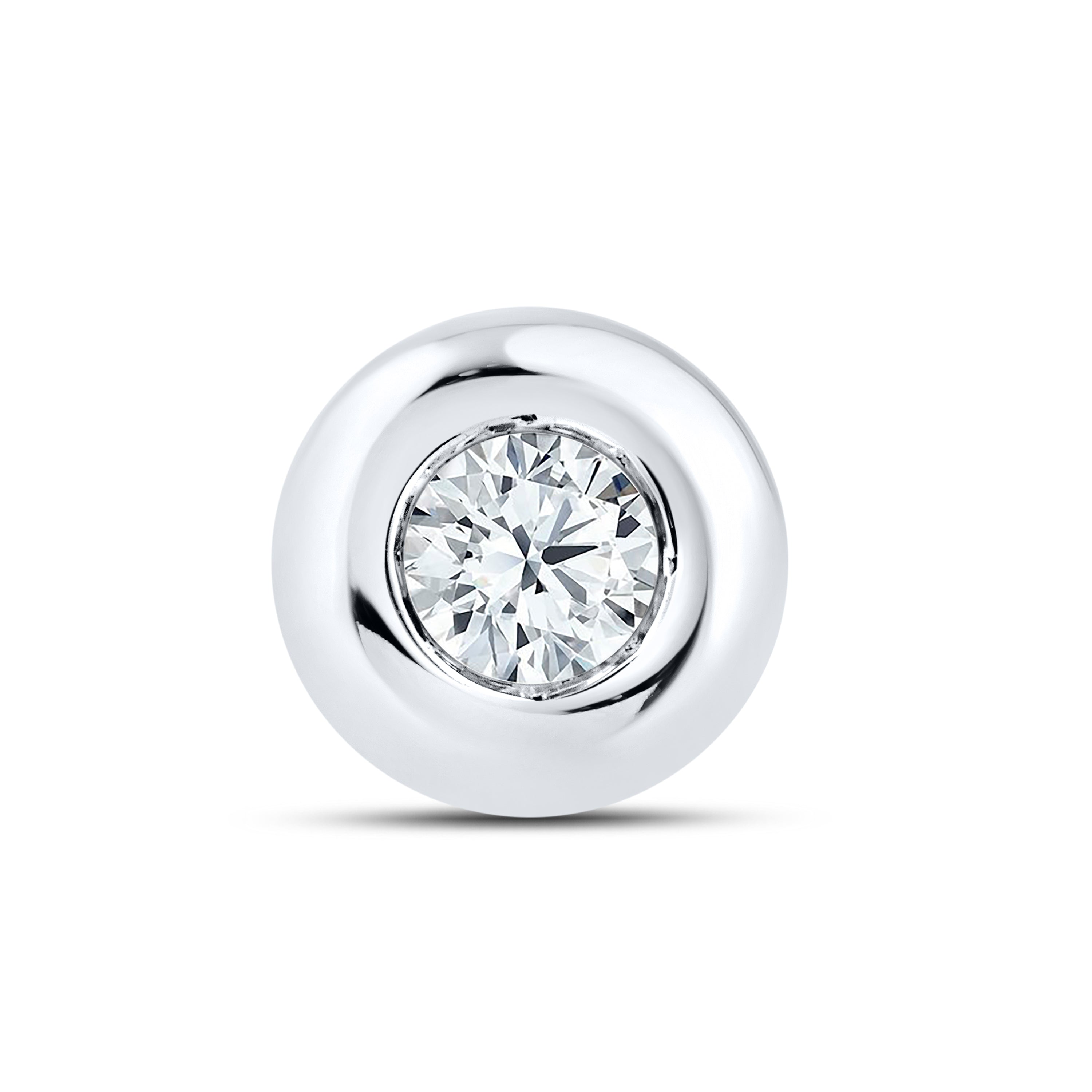 14kt White Gold 0.31 CTW LAB DIAMOND Solitaire Earrings