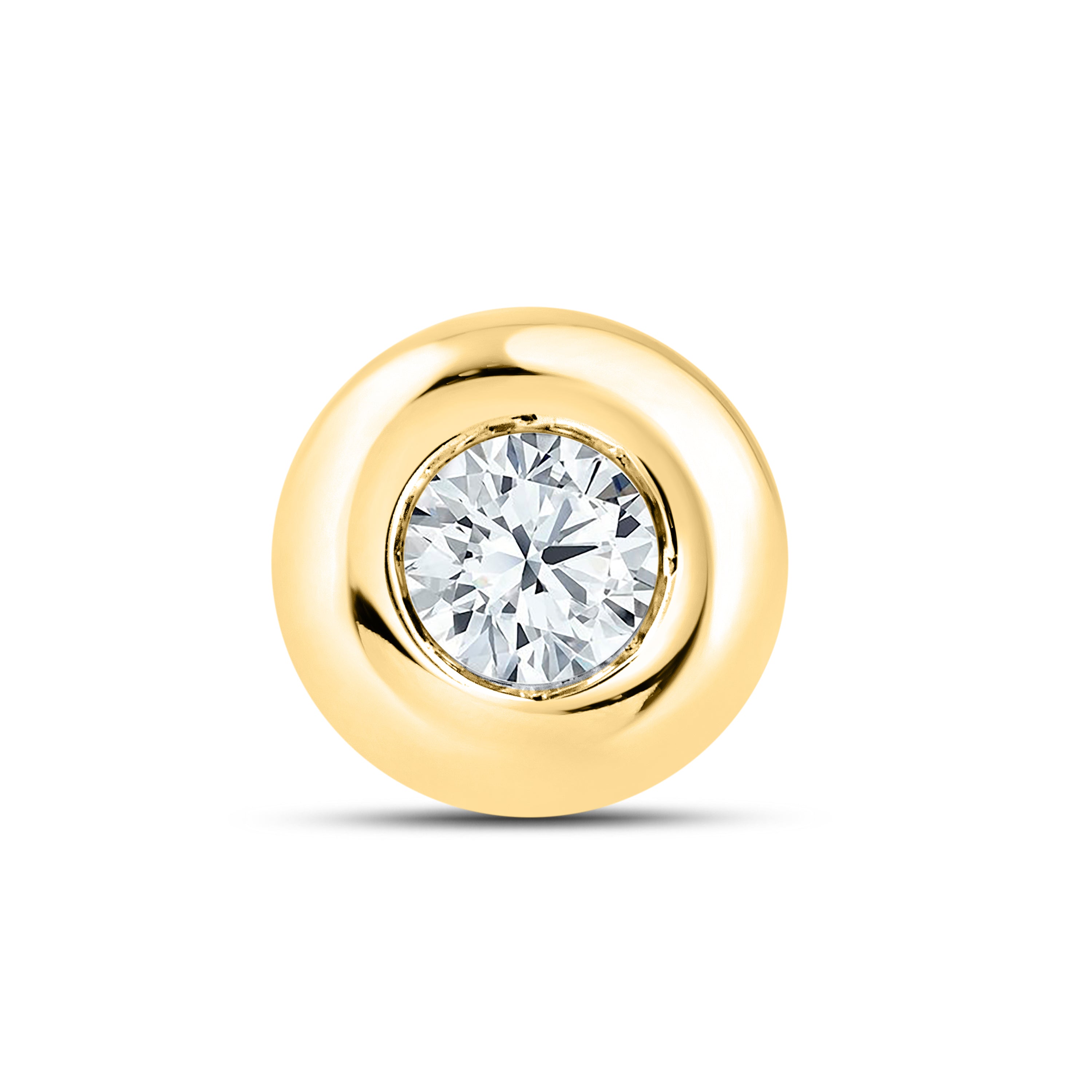 14kt Yellow Gold 0.32 CTW LAB DIAMOND Solitaire Earrings