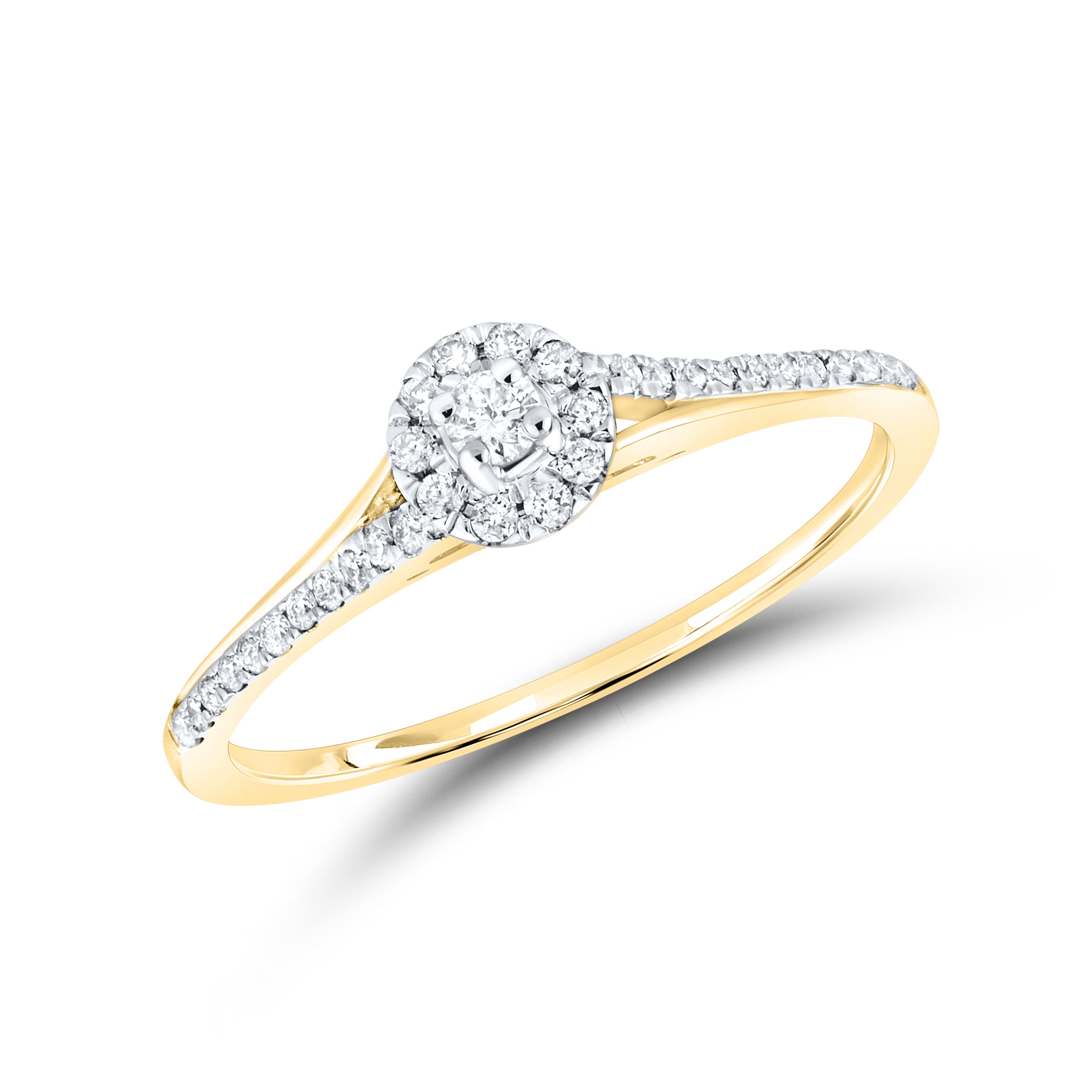 10kt Yellow gold 0.21 CTW Fashion Diamond ring