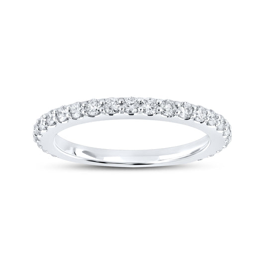 14KT White Gold 0.49 ctw Diamond Band
