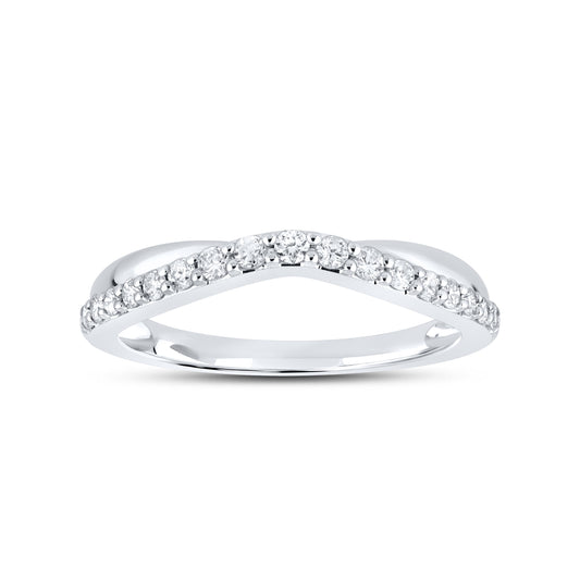 14kt White Gold 0.25 ctw Diamond Ladies band
