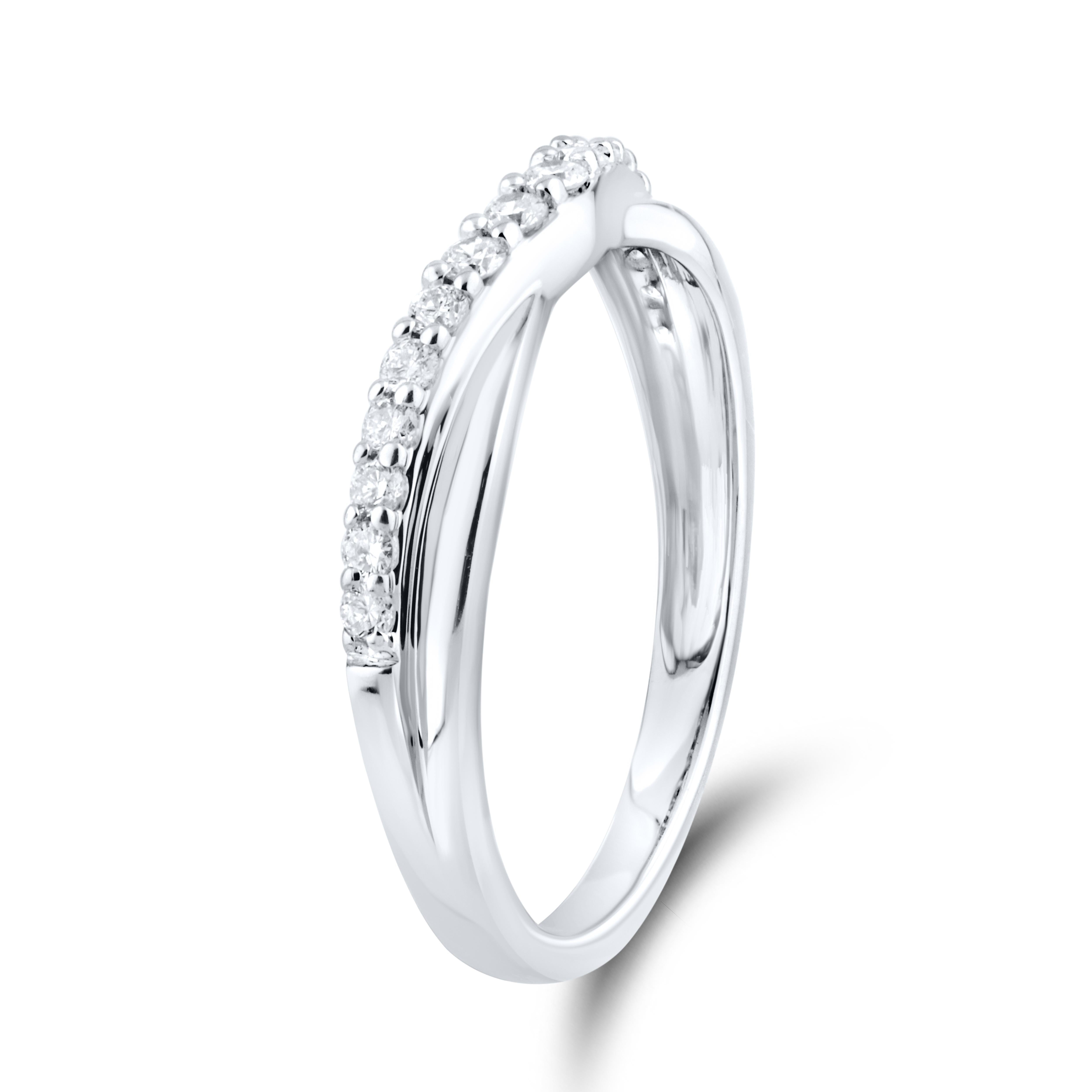 10kt White Gold 0.26 ctw Diamond Ladies band