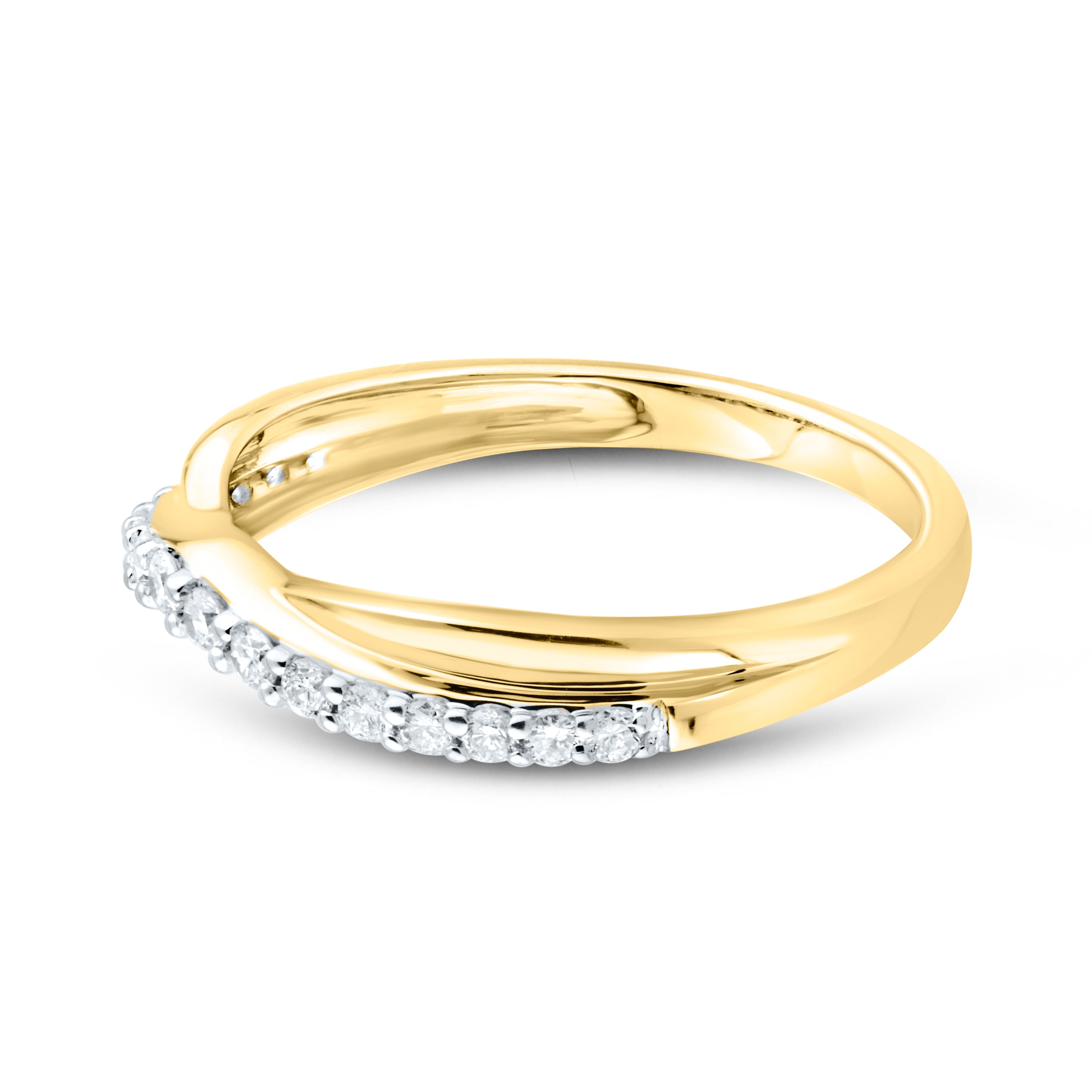 14kt Yellow Gold 0.25 ctw Lab Diamond Ladies band