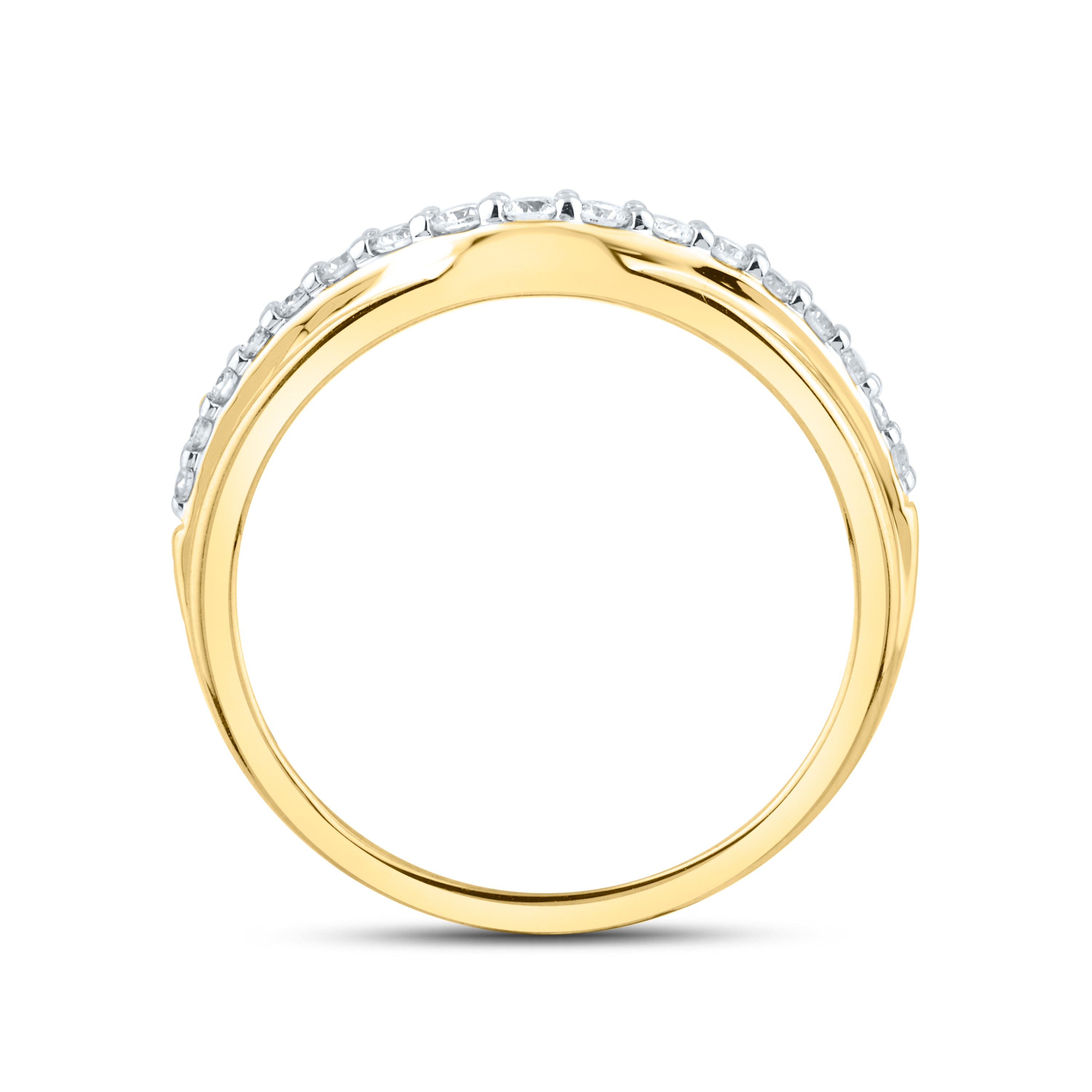 14kt Yellow Gold 0.25 ctw Lab Diamond Ladies band