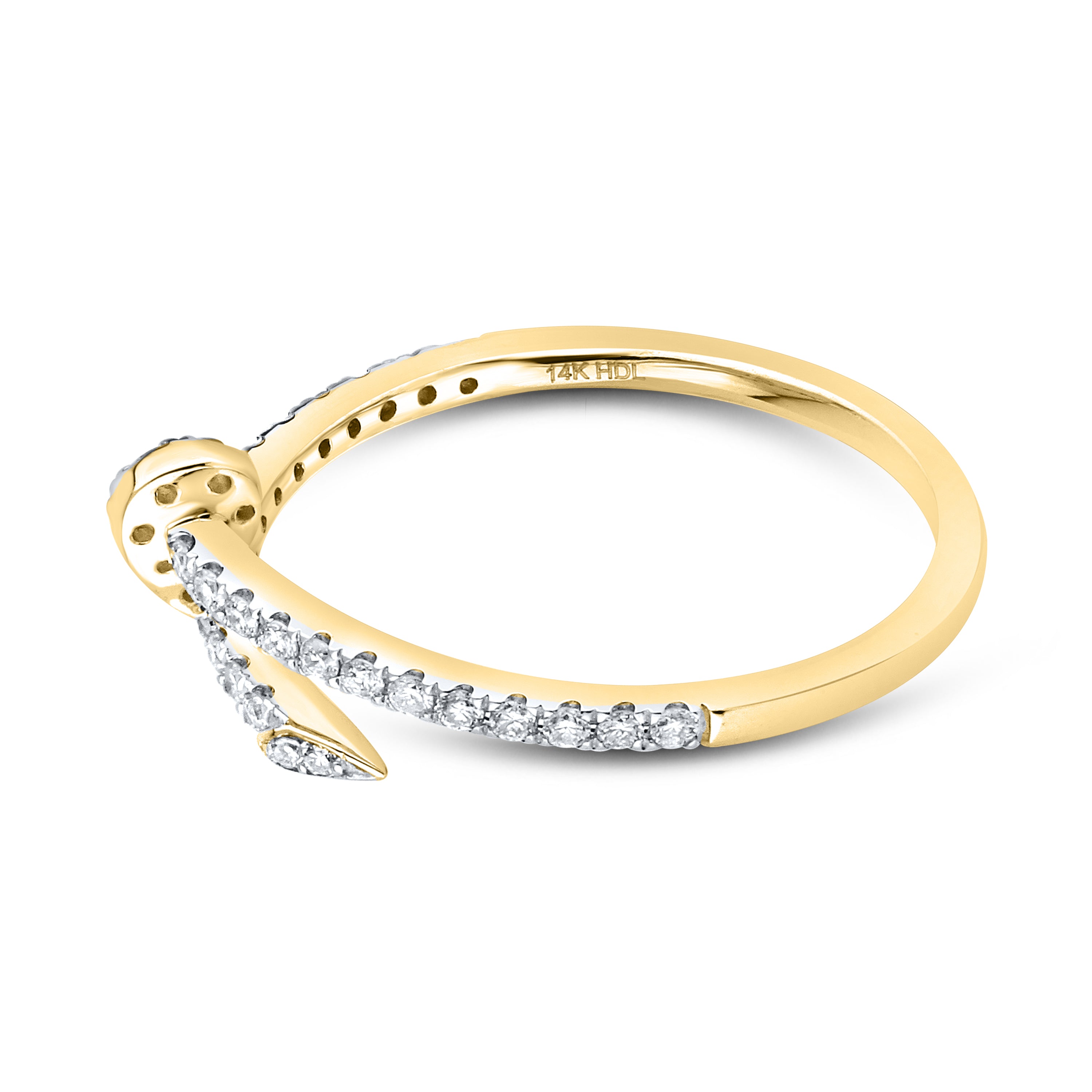 14K YELLOW GOLD NATURAL DIAMOND BAND 0.25 CTW