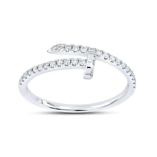 14KT WHITE GOLD NATURAL DIAMOND BAND 0.25 CTW