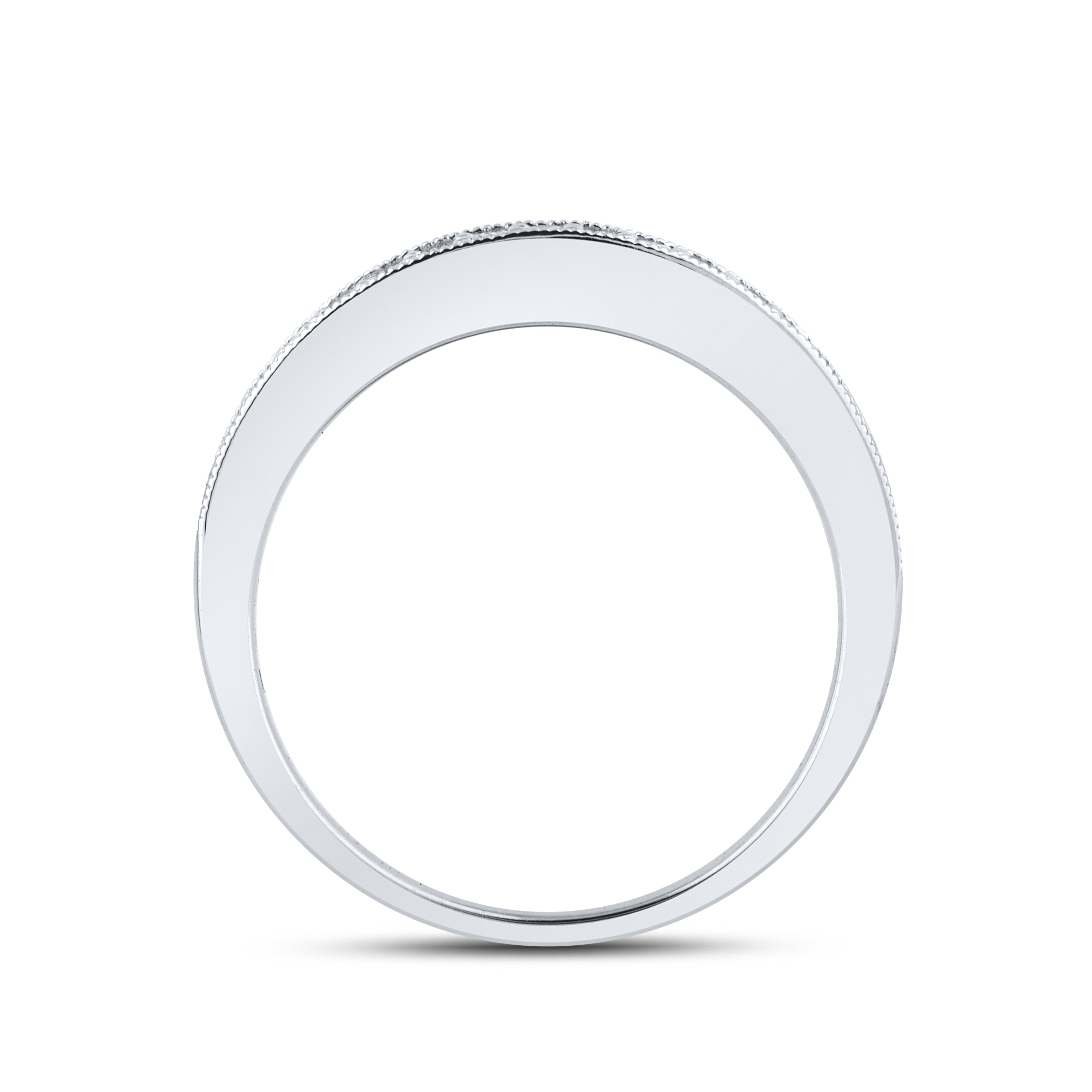 10KT White Gold 0.24 CTW Ladies Natural Diamond band