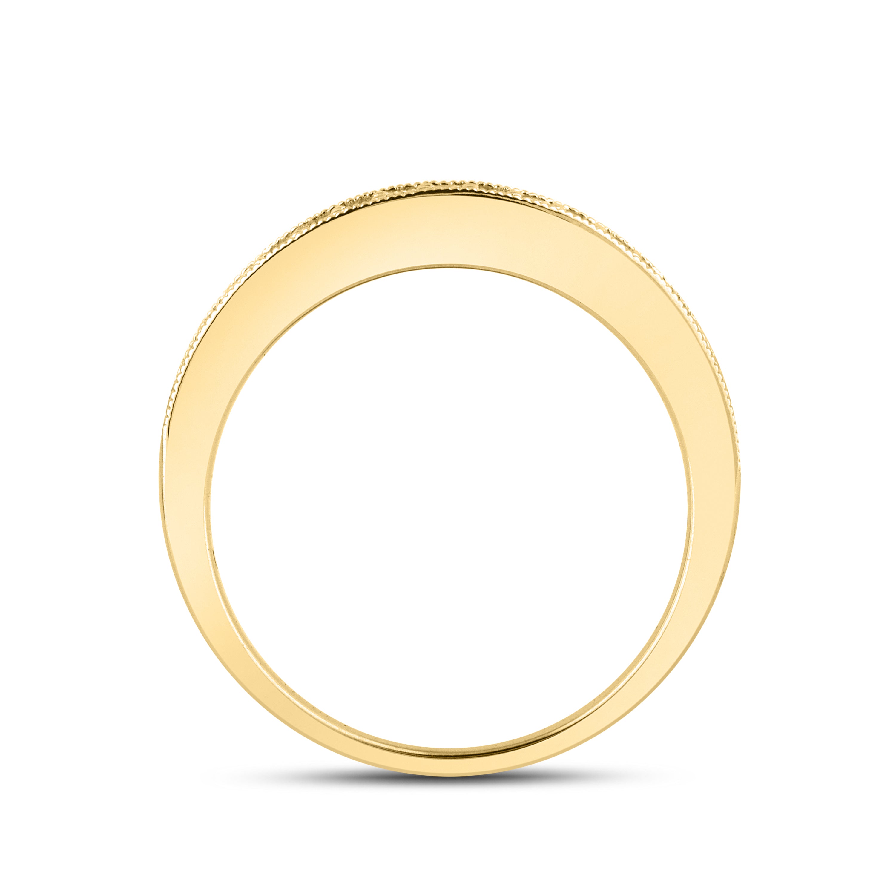 10KT Yellow Gold 0.24 CTW Ladies Natural Diamond band